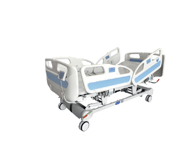 Electric ICU Bed with 5 Function System and ABS Side Rails