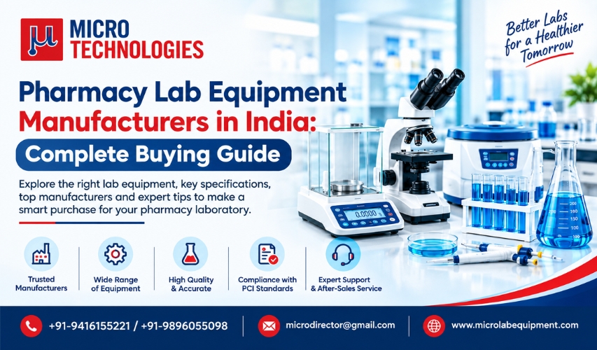 Pharmacy Lab Equipment Manufacturers in India