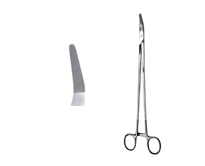 Finochietto Angled Tip Needle Holder with Tungsten Carbide Jaws