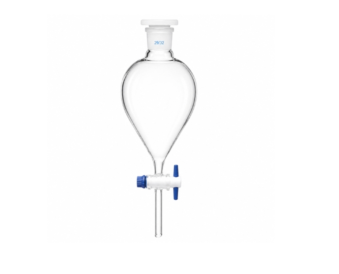 Separating Funnel with PTFE Key Stopcock Pear Shape