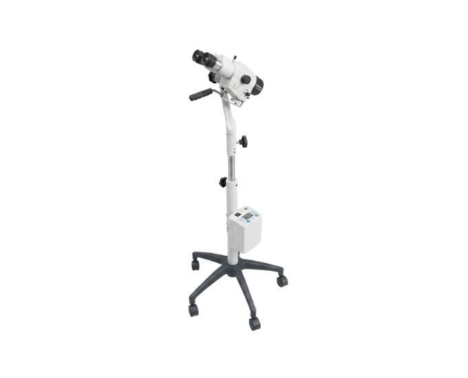 Clinical Colposcope with 3-Step Magnification and Mobile Floor Stand for Gynecological Examination