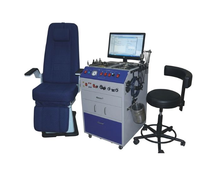Integrated ENT OPD Unit with Suction System, Fiber Optic Light & Examination Accessories