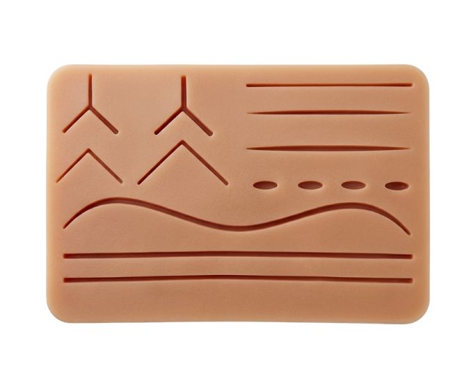 Suture Practice Pad with Precut Wounds and Multi-Layer Silicone Design - Product Image