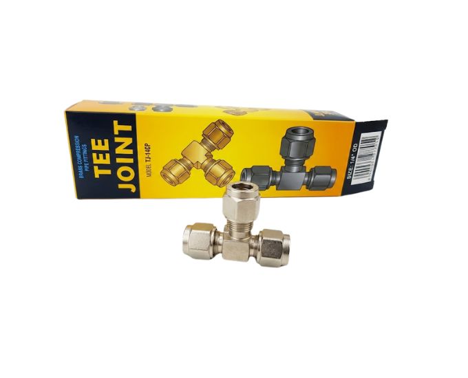 Brass Tee Joint for Gas Supply Lines - Product Image