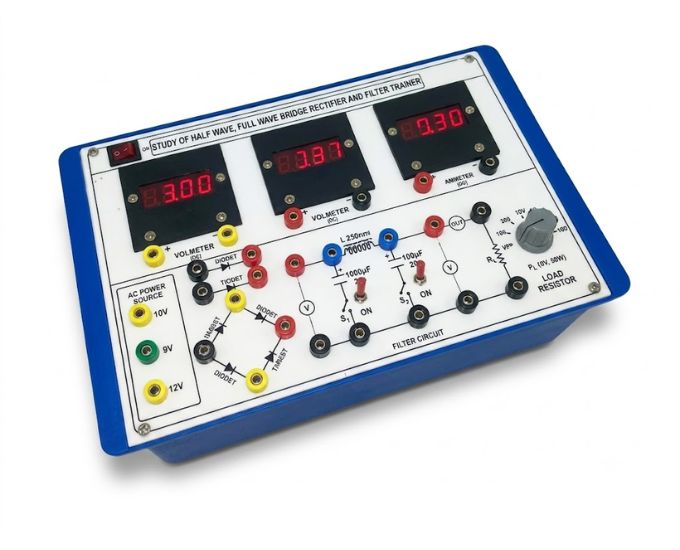Half Wave, Full Wave & Bridge Rectifier Trainer Digital - Product Image