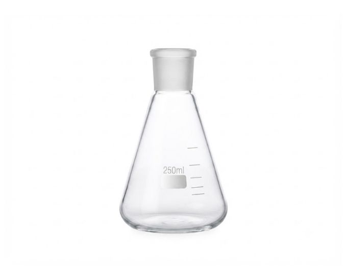 Erlenmeyer Conical Flask with Interchangeable Joint for Laboratory Mixing and Heating