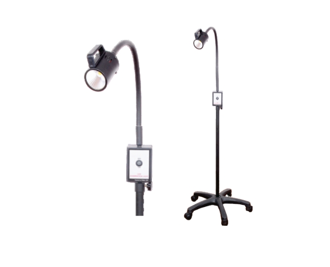 Compact LED Examination Light with Flexible Arm and 20,000 Lux