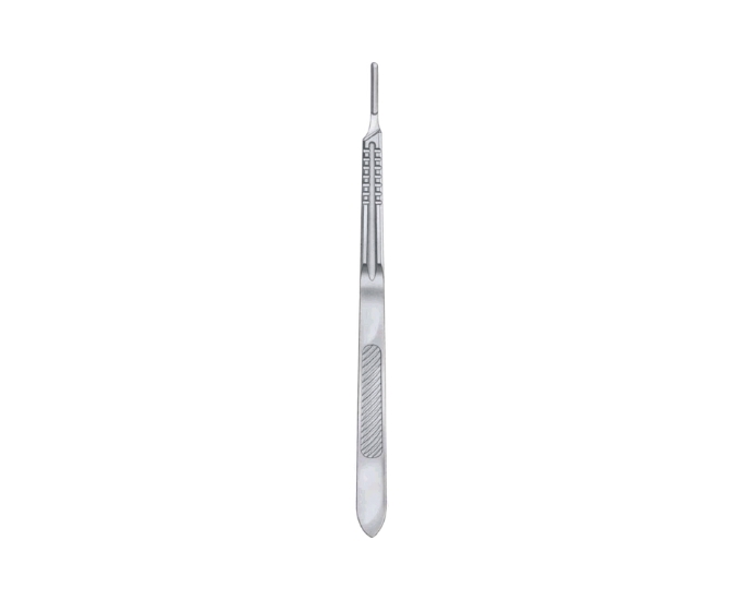 Long Surgical Scalpel Handle No. 4L for Deep Dissection Procedures