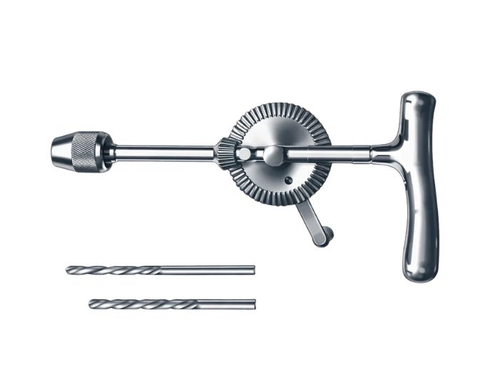 Open Gear Surgical Drill with Chuck Orthopedic Instrument