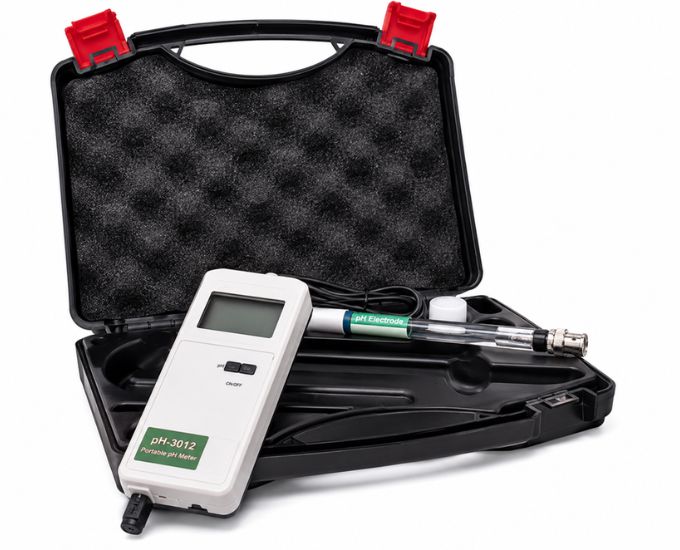 Professional Portable Digital pH Meter with Carry Case