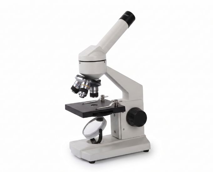 Precision Monocular Biological Microscope with Rotatable Head