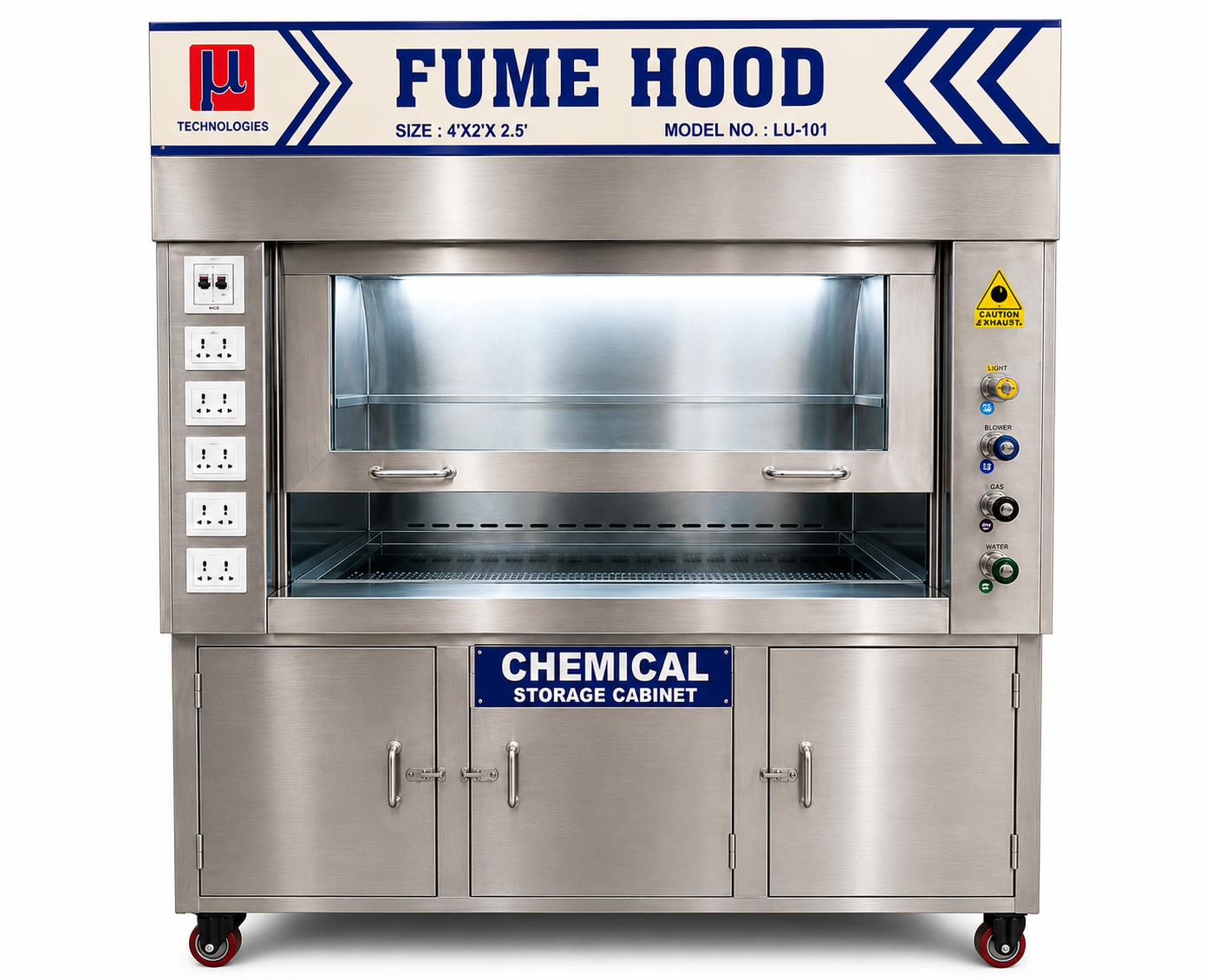 Laboratory Fume Hood (Stainless Steel & Mild Steel) (MT-114 Series)