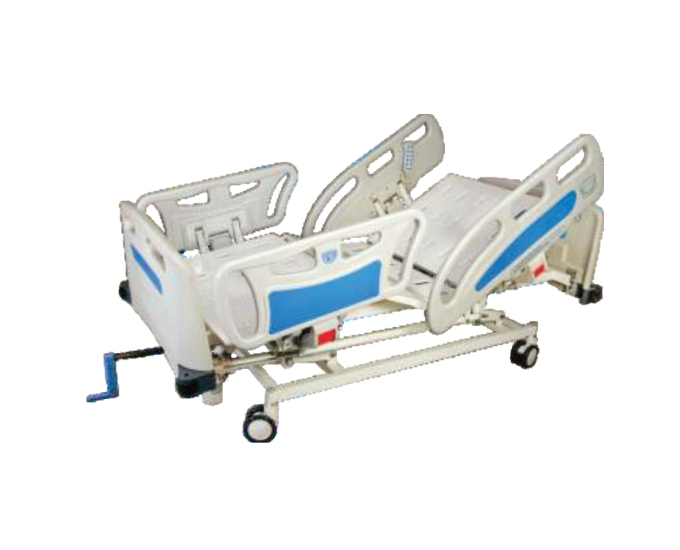 Electric ICU Bed with 4 Motor System and Dual Control Mechanism