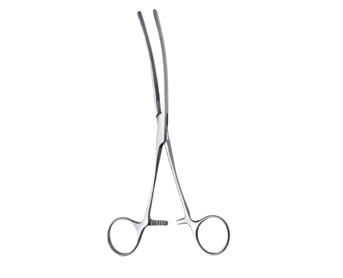 Atraumatic Intestinal Clamp with Curved and Plain Jaw Options