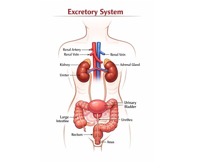 Human Endocrine System Educational Chart
