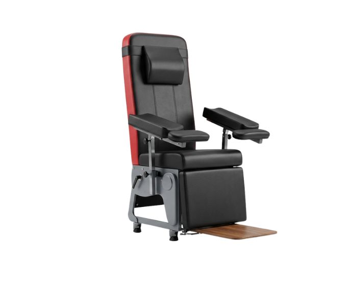 Ergonomic Phlebotomy Chair with Adjustable Armrests and High Load Capacity - Product Image