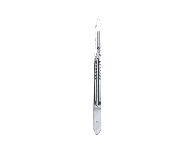 Premium Surgical Scalpel Handle No. 4 for Dissection and Clinical Use