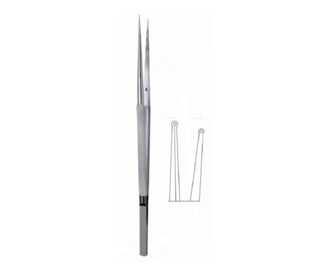 Lightweight Ring Tip Forceps with Diamond Dust Jaws