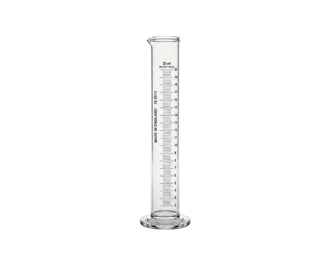 Laboratory Rain Measuring Cylinder with Metric Scale and Round Base - Product Image