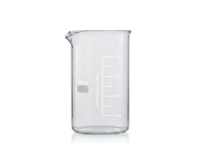 Laboratory Tall Form Beaker with Pour Spout for Heating and Liquid Handling