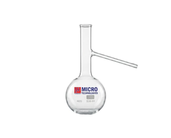 Distilling Flask with Side Arm for Laboratory Distillation Applications - Product Image