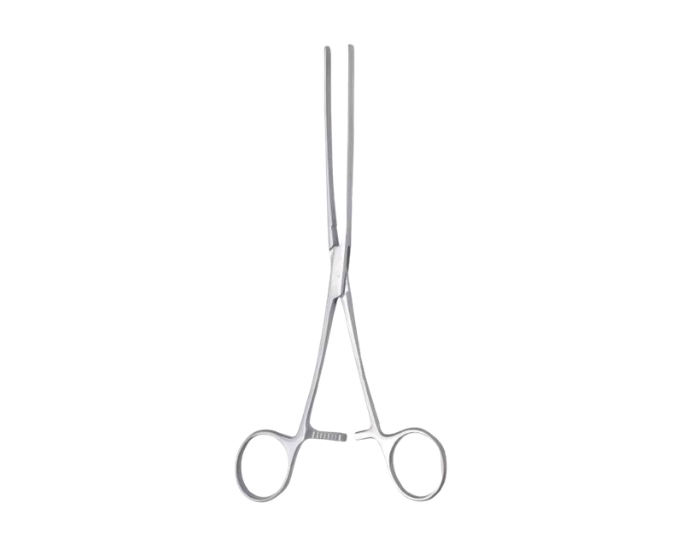 Atraumatic Intestinal Clamp with Straight AtraGrip and Plain Jaws