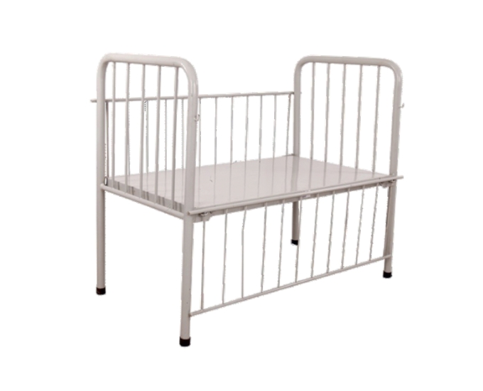 Pediatric Hospital Bed with Safety Side Rails and Steel Frame