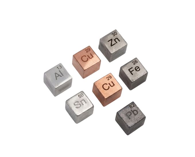 Assorted Metal Cubes Set