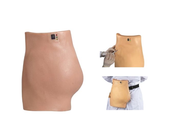 Electronic Buttocks Injection Training Model with Wearable Design and Alarm Feedback