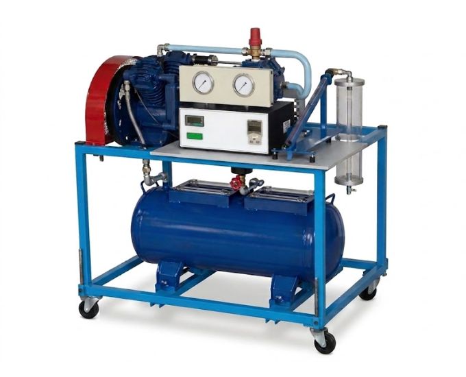 Double Stage Air Compressor Apparatus