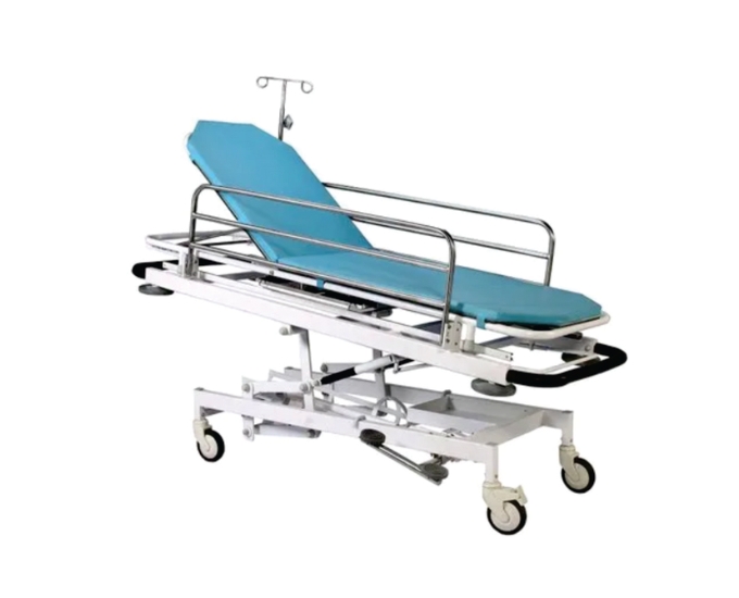Hydraulic Emergency Recovery Trolley with Adjustable Height and X-Ray Top