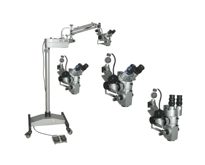 Advanced Surgical Microscope with Multi-Step Magnification and Precision Optics