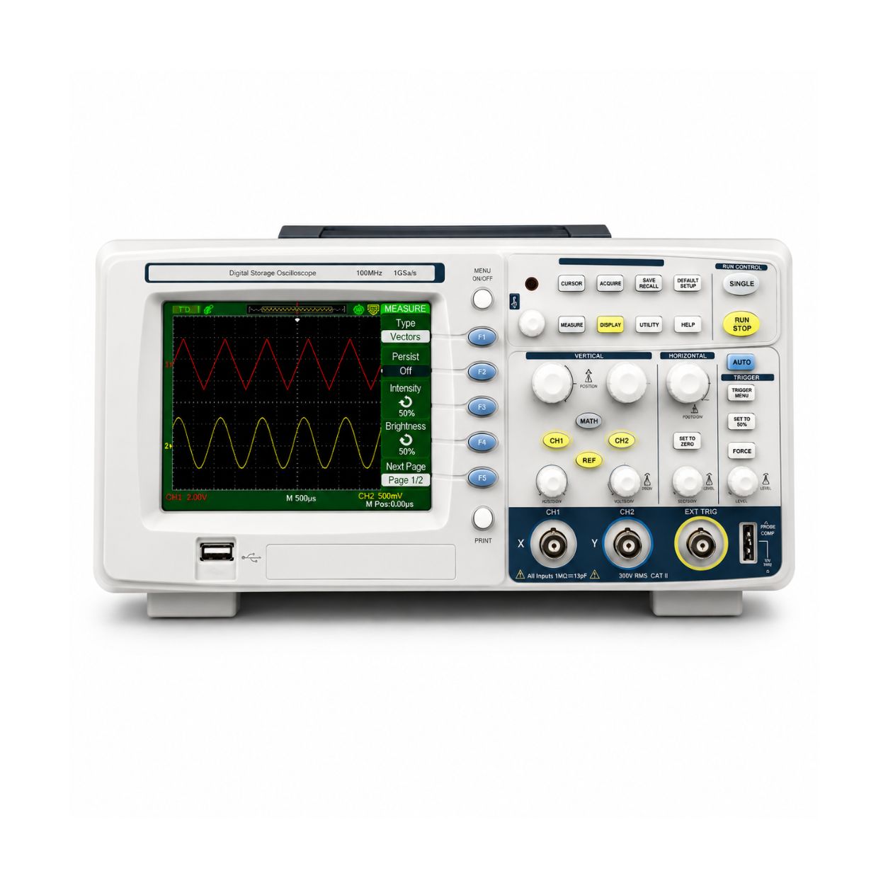 60 MHz Digital Storage Oscilloscope 500 MS/s, 2 Channel