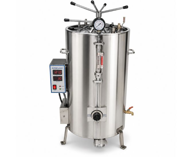 Triple Wall Vertical Autoclave with High Pressure Radial Locking (MT-411 Series) - Product Image