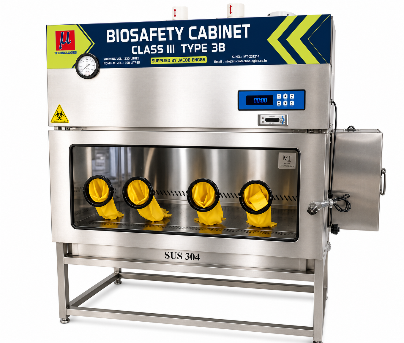 Biological Safety Cabinet Class III Type B3 (MT-113 Series)