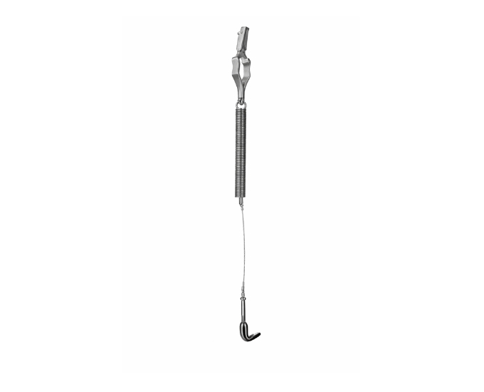 Yasargil Spring Hook with Bulldog Clamp for Gala Fixation - Product Image