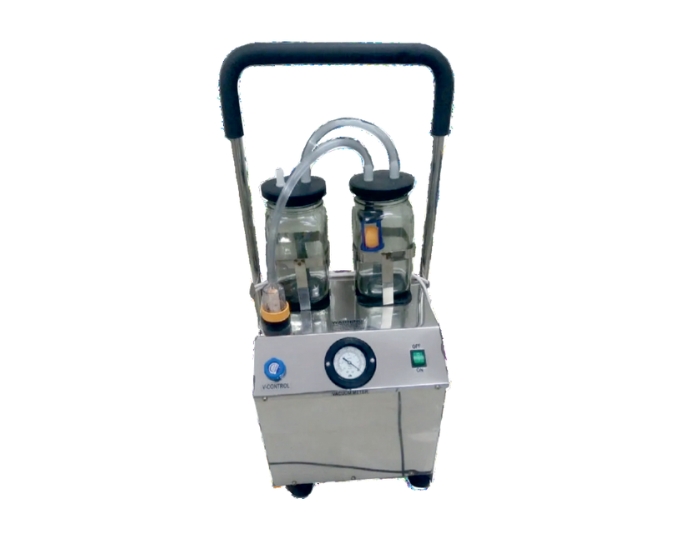 Twin Bottle Suction Machine with Stainless Steel Body and Vacuum Control