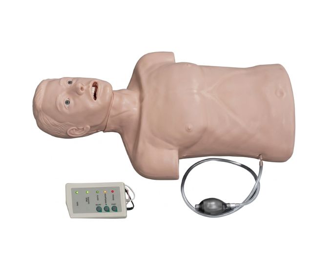 Half Body CPR and Intubation Training Manikin with Monitor and Airway Simulation - Product Image