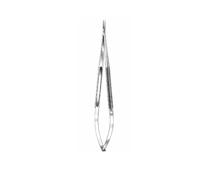 Castroviejo Barraquer Needle Holder with Lock Straight and Curved - Product Image