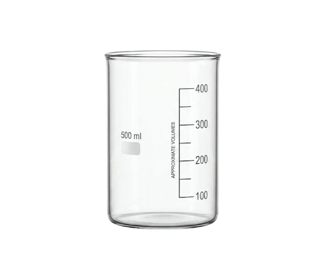 Laboratory Tall Form Beaker without Spout for Heating and Mixing Applications