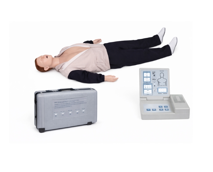 Advanced Adult CPR Training Manikin with Monitor and Printer System - Product Image