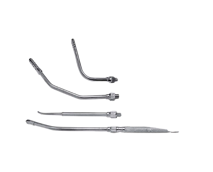 Multi Suction Handle with 4 Interchangeable Tips for Surgical Use