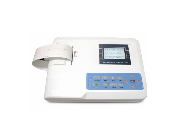 Single Channel ECG Machine with Thermal Printer and Digital Display