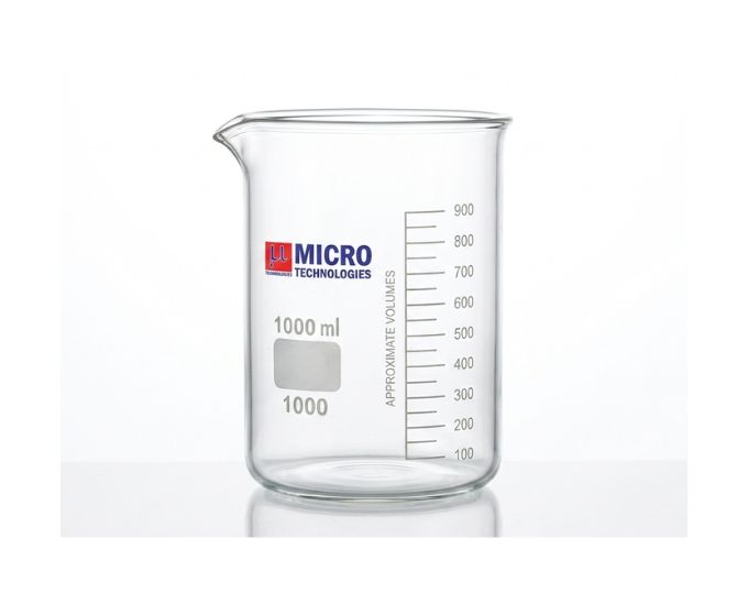 Laboratory Griffin Beaker Low Form with Pour Spout for Liquid Handling
