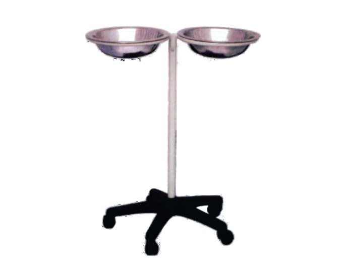Double Bowl Wash Basin Stand with Stainless Steel Frame