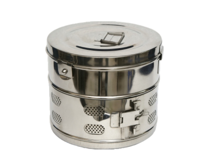 Stainless Steel Dressing Drum for Sterilization and Medical Storage