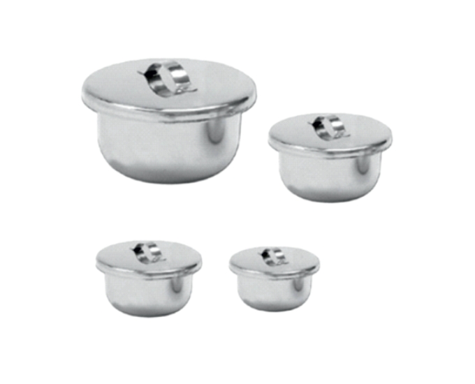 Stainless Steel Gallipot for Medical and Laboratory Use