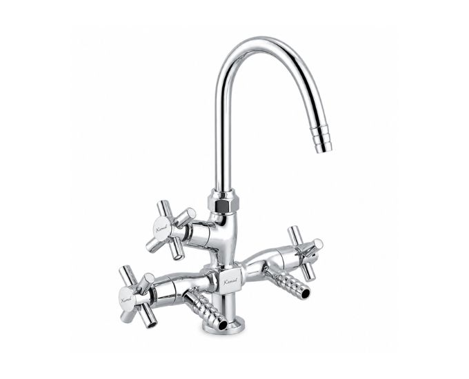 Swan Neck Tap Brass Chrome Plated
