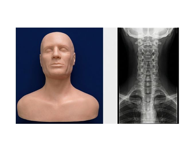 Cervical Fluoroscopy Spine Surgery Simulator for C-Arm Guided Training - Product Image