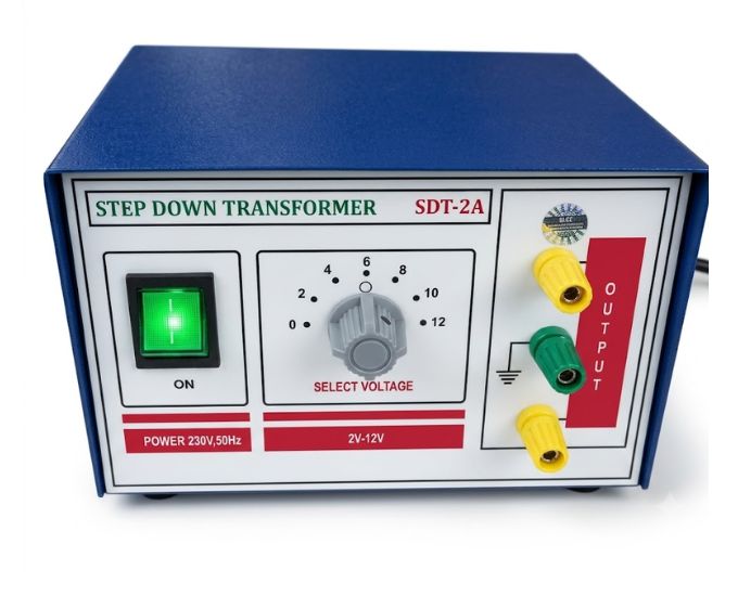 Step Down Transformer (2–12V AC Variable Output)